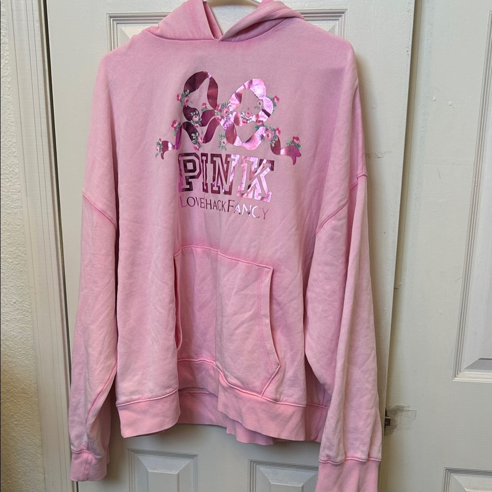 Victoria Secret LoveShackFancy Pink Hoodie - XXL